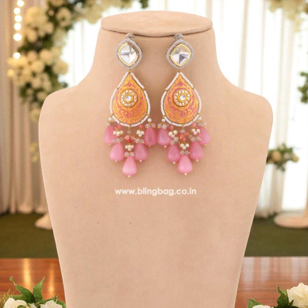 Blush Blaine Kundan Jewellery Set - EOSS