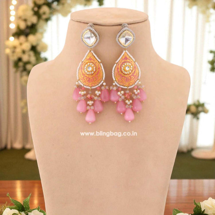 Blush Blaine Kundan Jewellery Set - EOSS