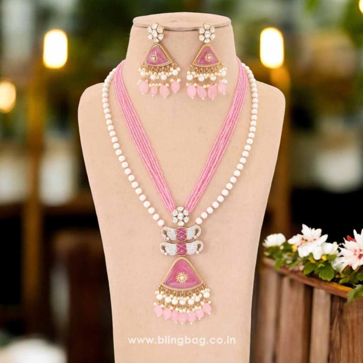 Blush Caoimhe Kundan Jewellery Set - EOSS
