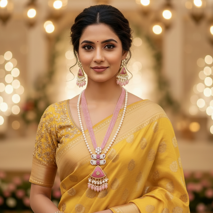 Blush Caoimhe Kundan Jewellery Set - EOSS