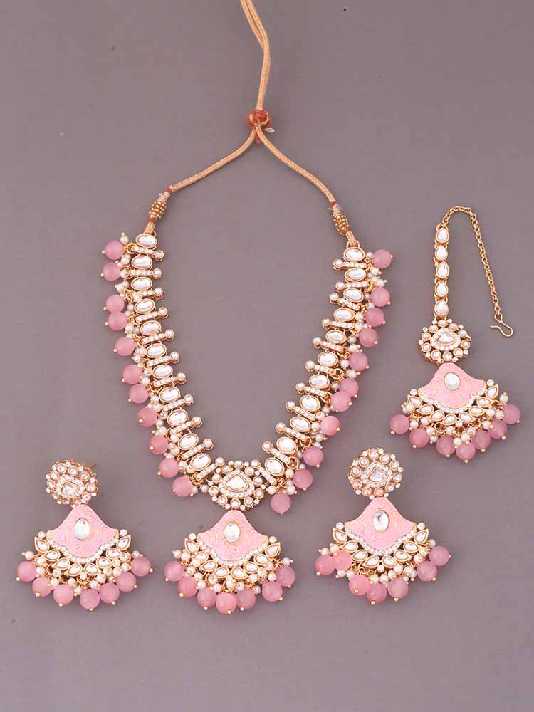 Blush Cheshta Kundan Jewellery Set