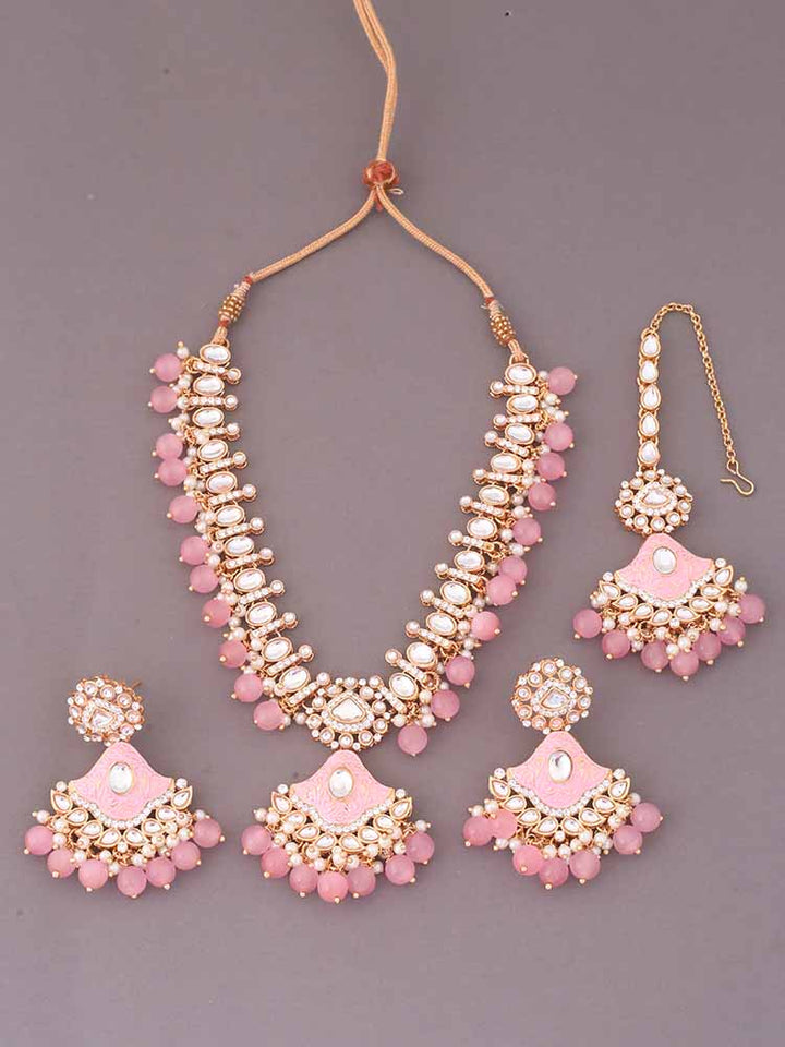 Blush Cheshta Kundan Jewellery Set