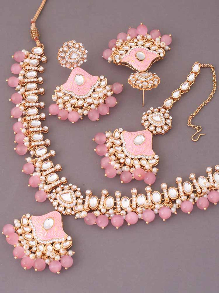 Blush Cheshta Kundan Jewellery Set