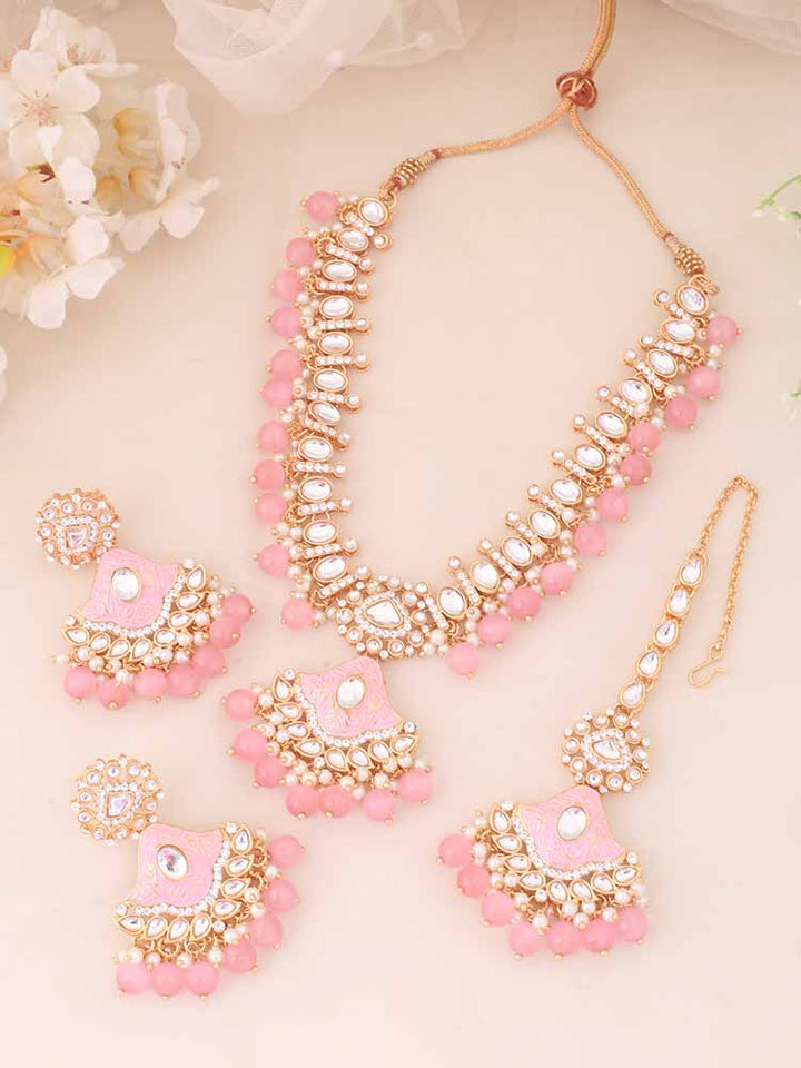 Blush Cheshta Kundan Jewellery Set