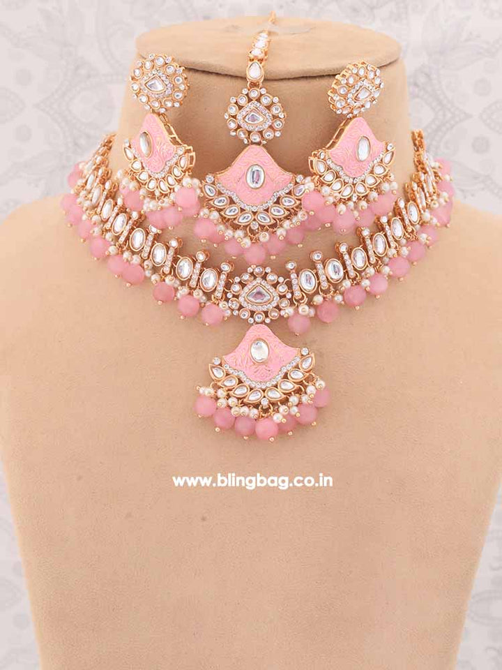 Blush Cheshta Kundan Jewellery Set