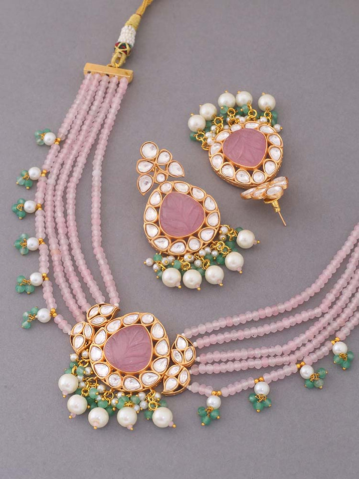 Blush Clancy Kundan Jewellery Set
