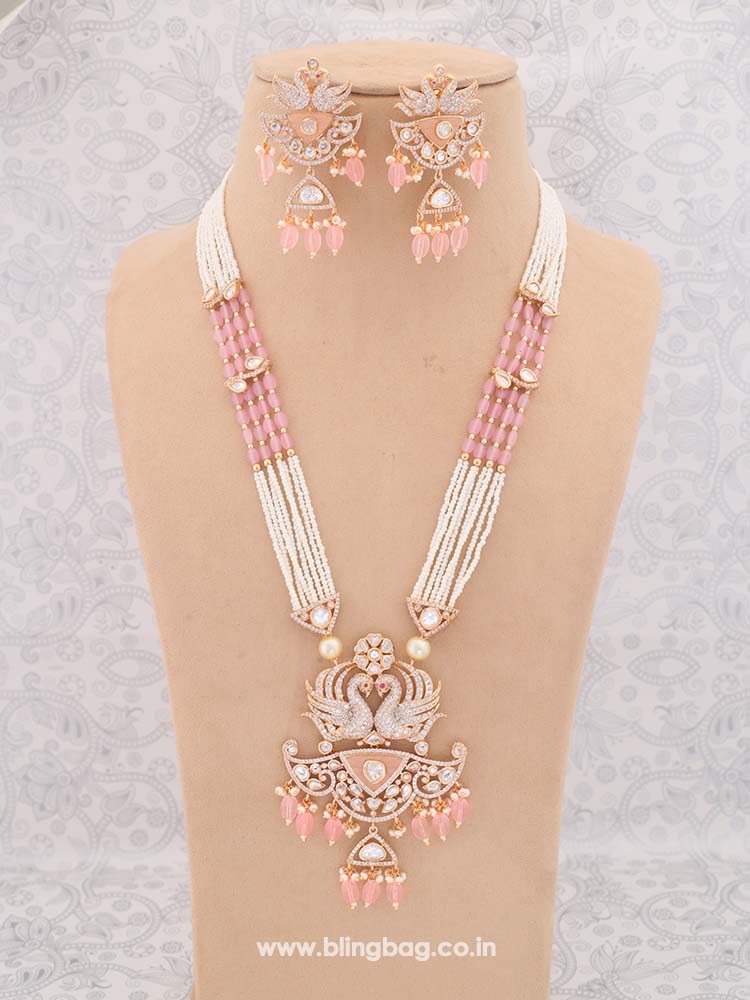 Blush Cleva Kundan Jewellery Set