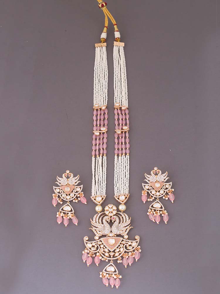Blush Cleva Kundan Jewellery Set