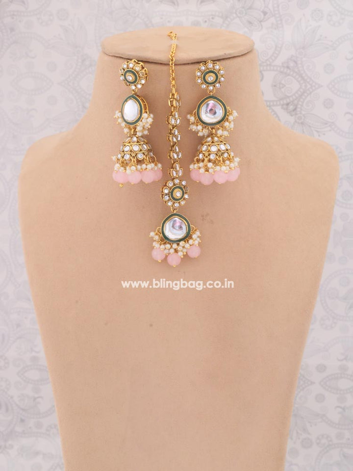 Blush Deepti Kundan Jewellery Set - EOSS