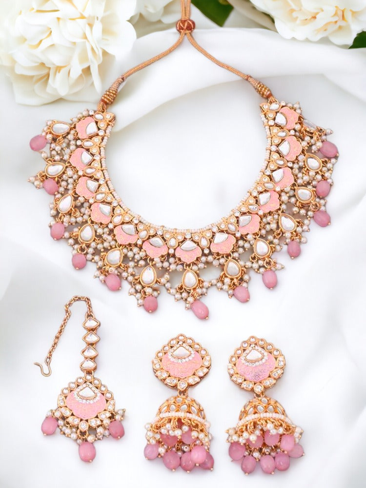 Blush Dhamini Jewellery Set
