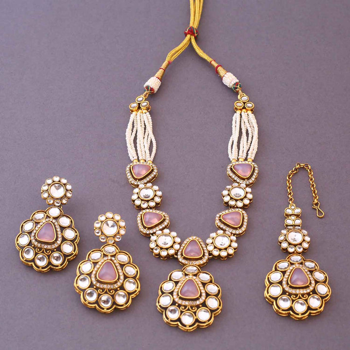 Blush Dhivyashi Kundan Jewellery Set