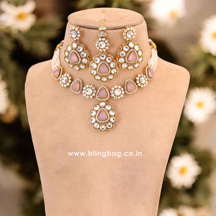 Blush Dhivyashi Kundan Jewellery Set