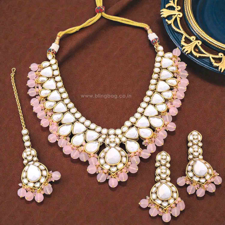 Blush Divita Kundan Jewellery Set