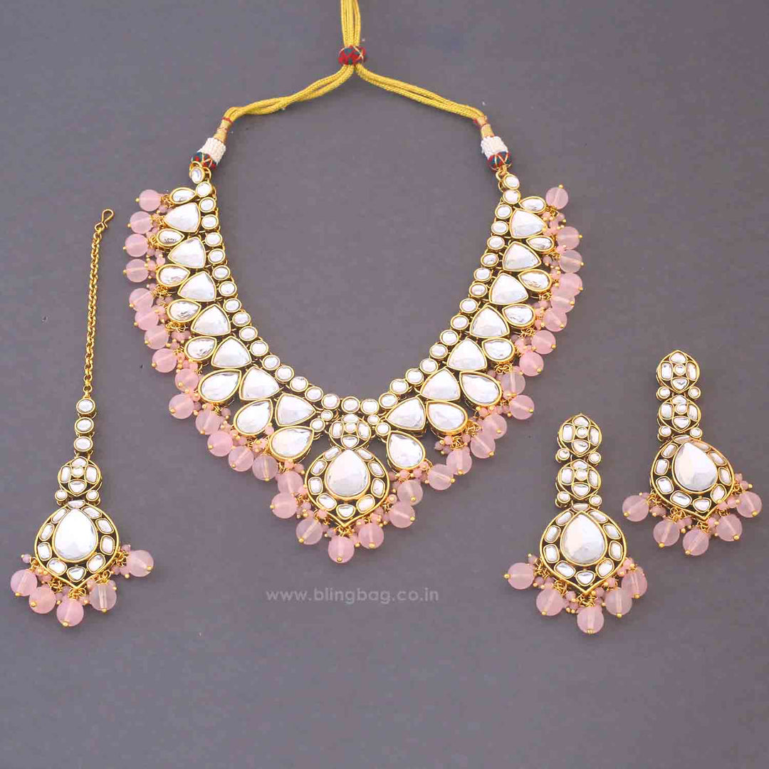 Blush Divita Kundan Jewellery Set
