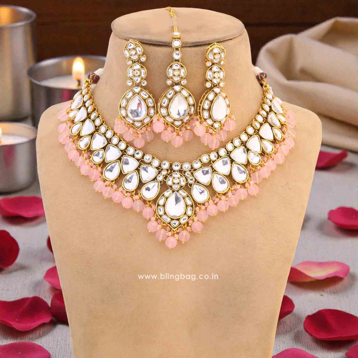 Blush Divita Kundan Jewellery Set