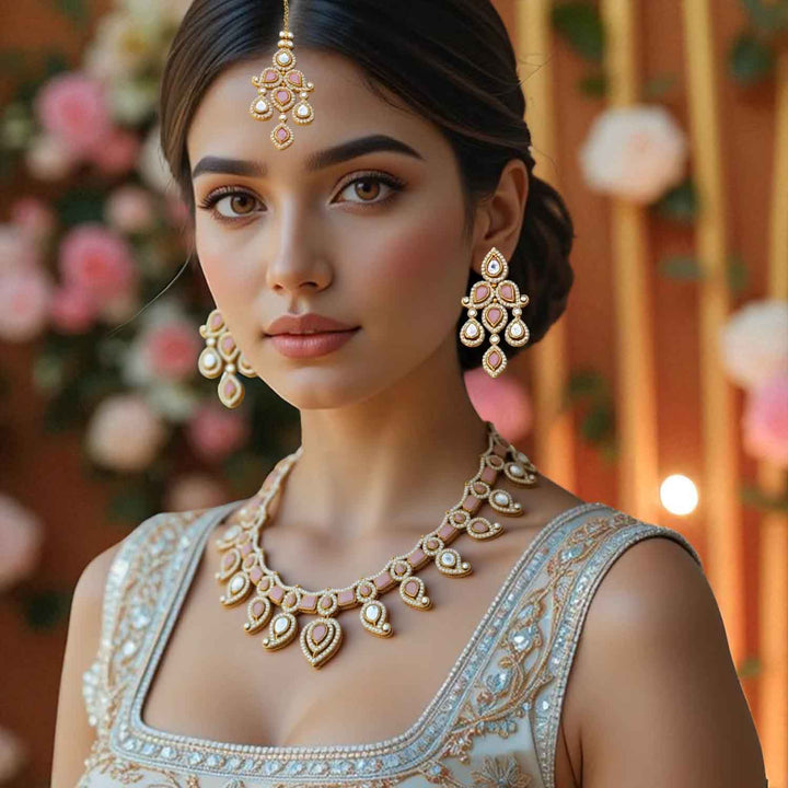 Blush Fariha Kundan Jewellery Set
