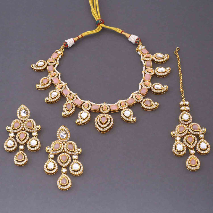 Blush Fariha Kundan Jewellery Set