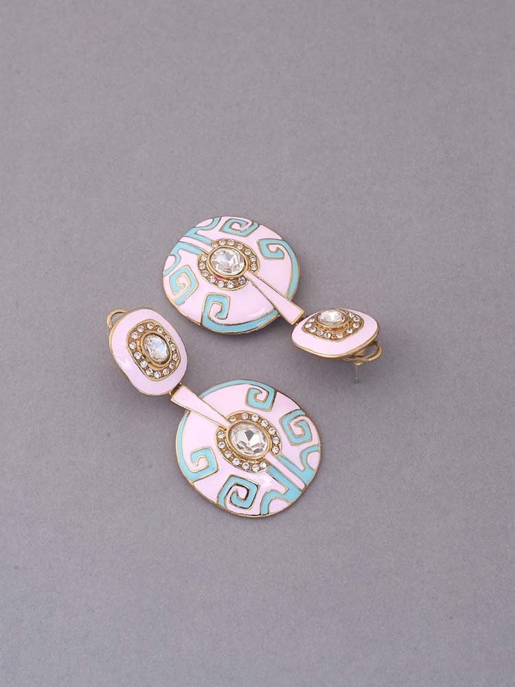 Blush Grace Ethnic Danglers - EOSS