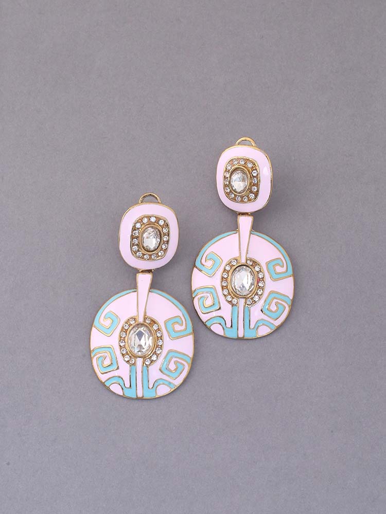 Blush Grace Ethnic Danglers - EOSS