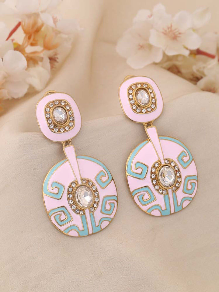 Blush Grace Ethnic Danglers - EOSS