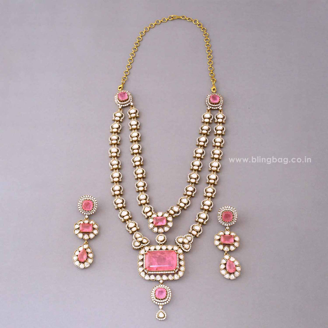 Blush Halo Victorian Jewellery Set - New Arrival