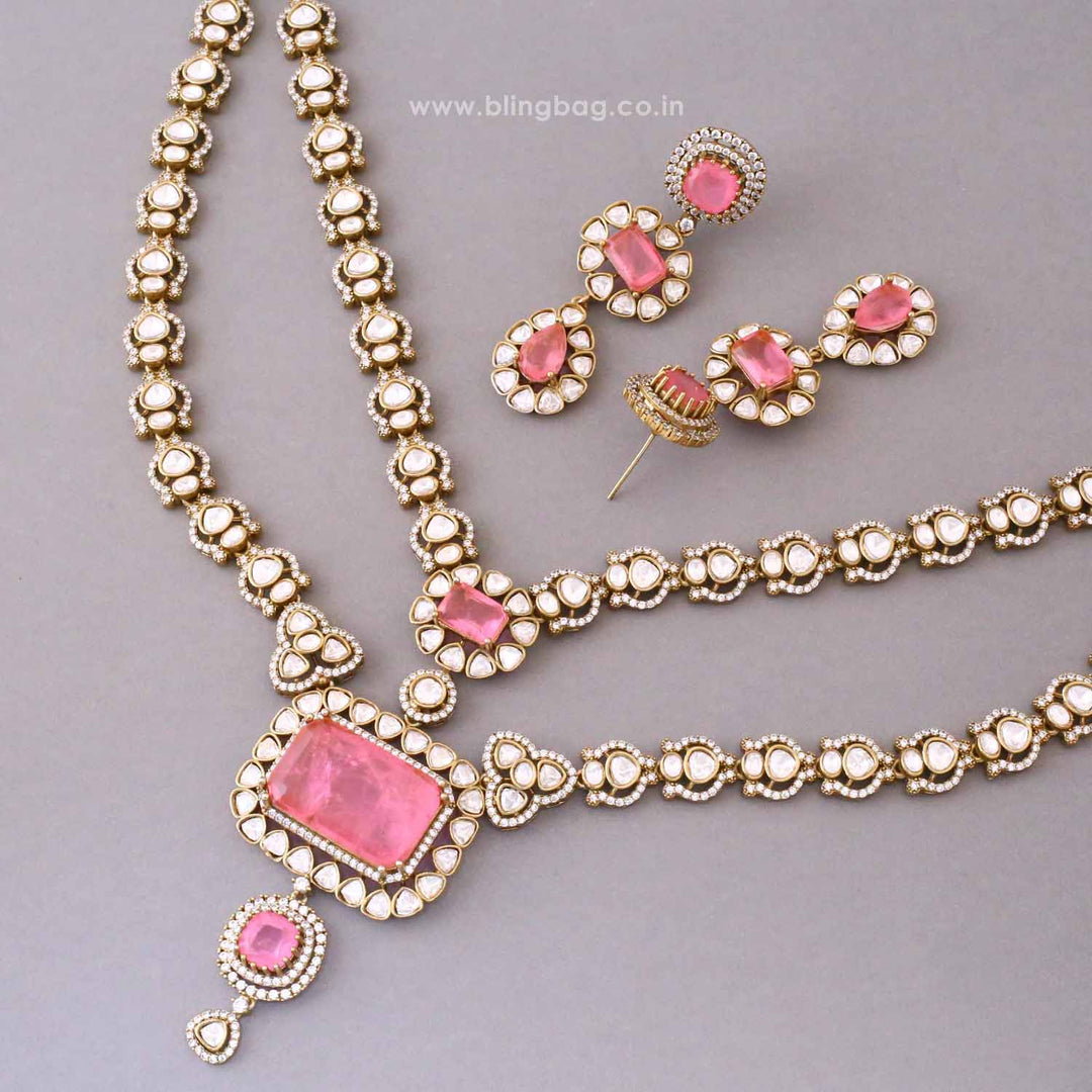 Blush Halo Victorian Jewellery Set - New Arrival