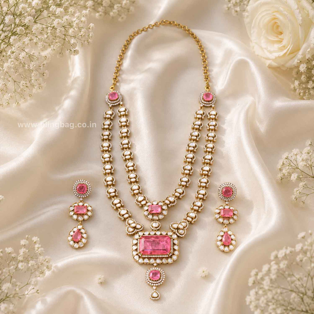 Blush Halo Victorian Jewellery Set - New Arrival
