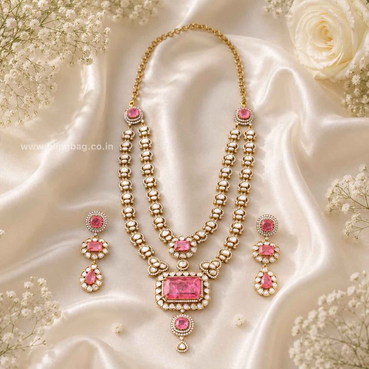 Blush Halo Victorian Jewellery Set - New Arrival