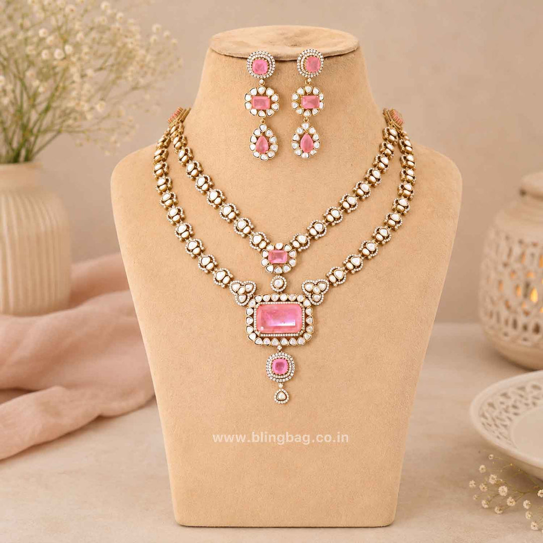 Blush Halo Victorian Jewellery Set - New Arrival