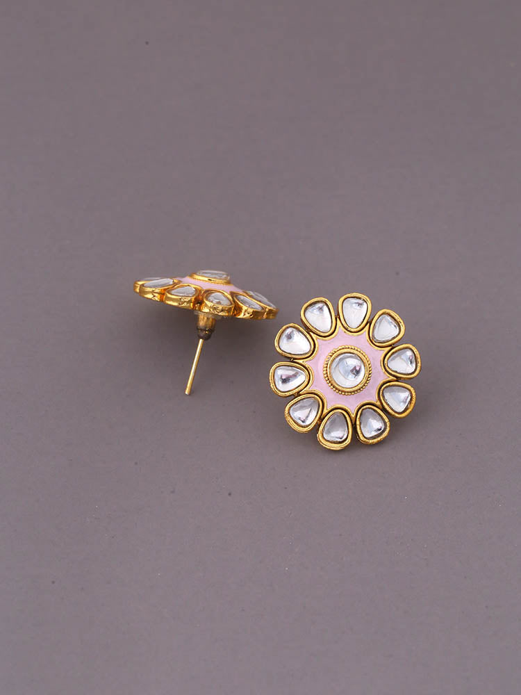 Blush Hamsa Studs