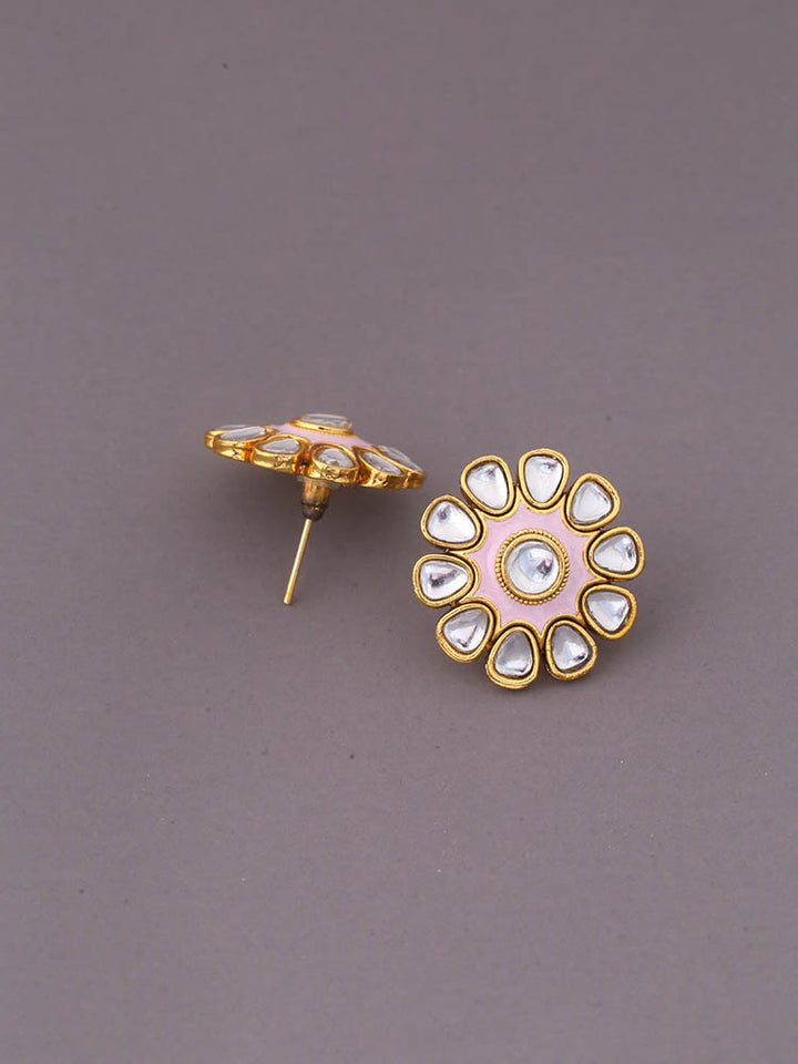 Blush Hamsa Studs
