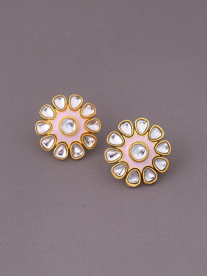 Blush Hamsa Studs