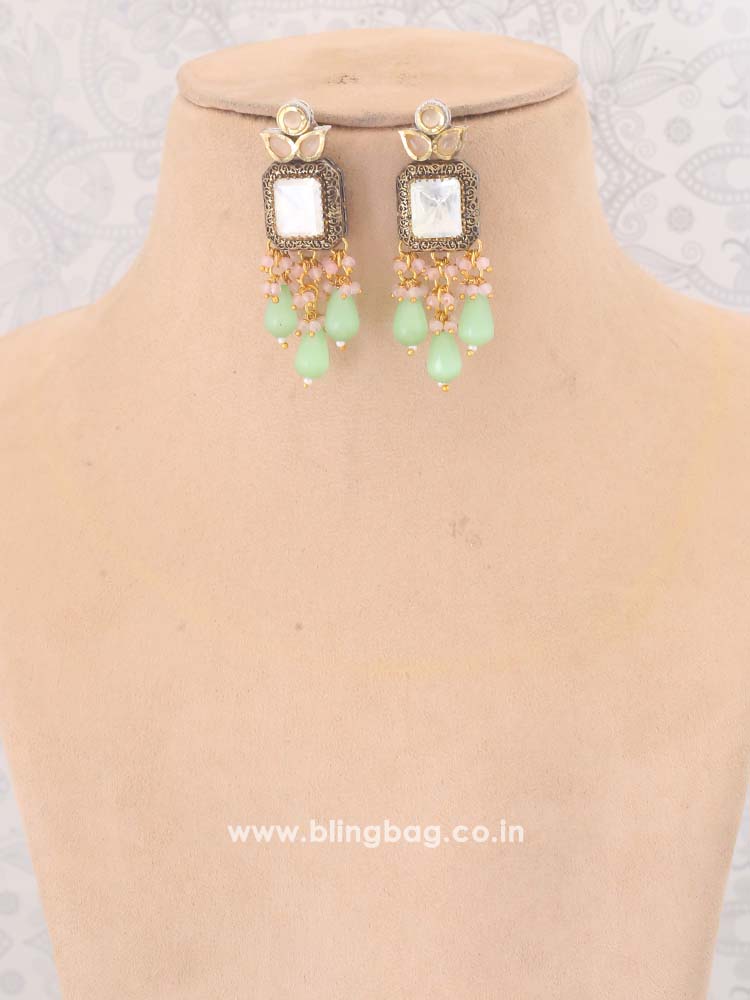 Blush Hiral Kundan Jewellery Set - EOSS