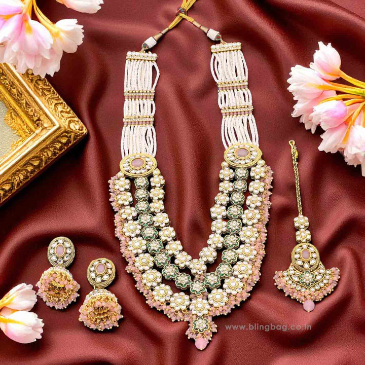 Blush Jeeya Kundan Jewellery Set