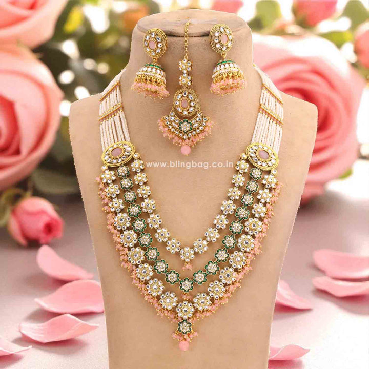 Blush Jeeya Kundan Jewellery Set