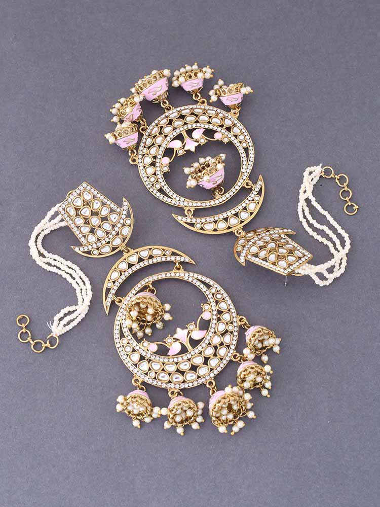 Blush Jhulam Jhumkis