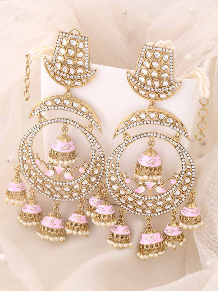 Blush Jhulam Jhumkis