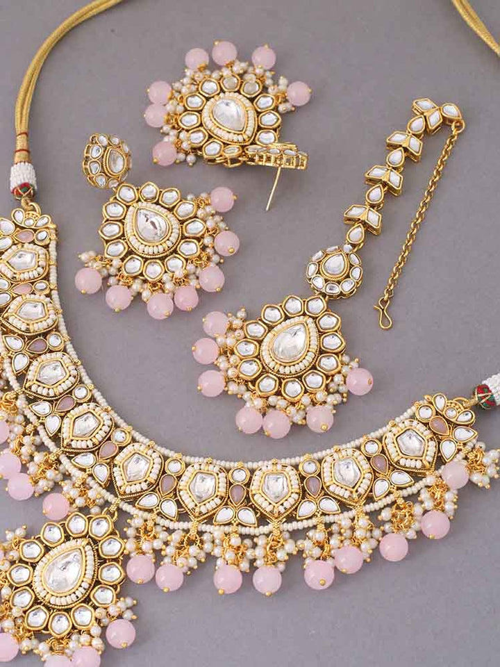 Blush Jiya Kundan Jewellery Set