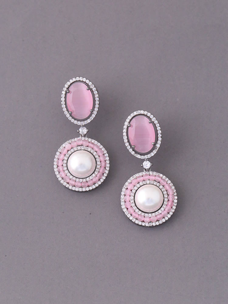 Blush Junia Zirconia Danglers - EOSS