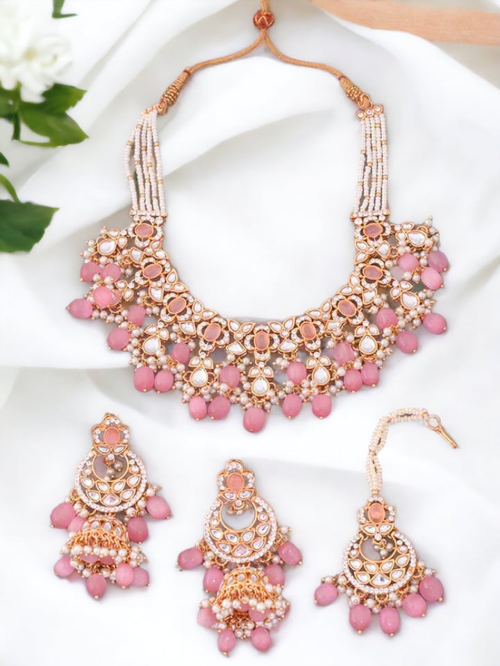 Blush Kaamil Kundan Jewellery Set