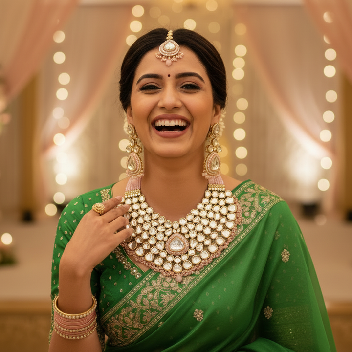 Blush Kairavi Kundan Jewellery Set