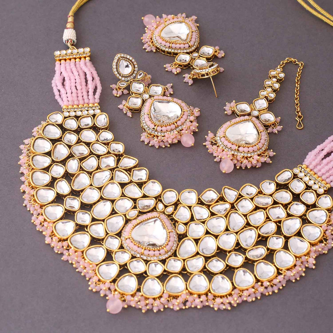 Blush Kairavi Kundan Jewellery Set