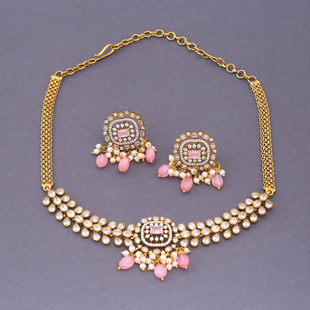 Blush Kanira Victorian Jewellery Set - New Arrival
