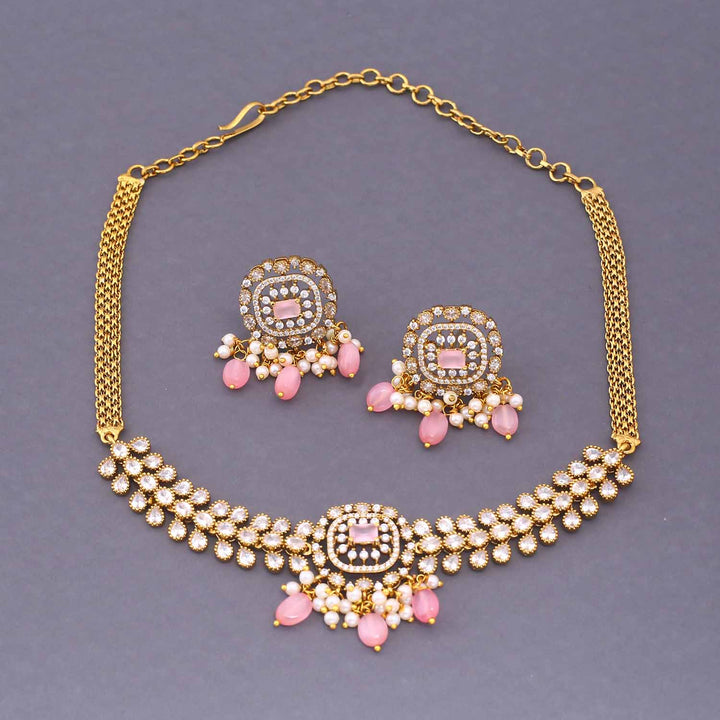 Blush Kanira Victorian Jewellery Set - New Arrival