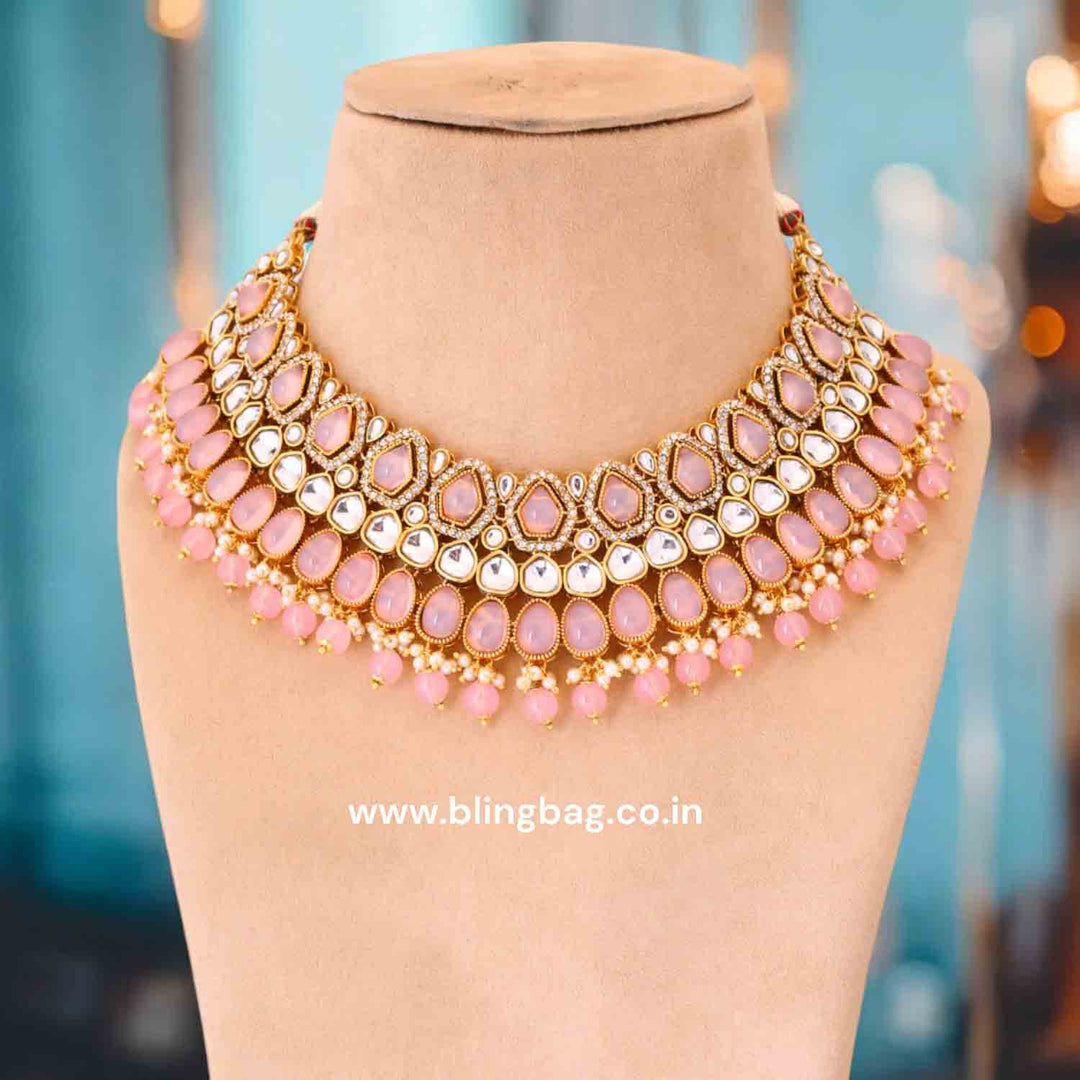 Blush Kaviya Kundan Jewellery Set