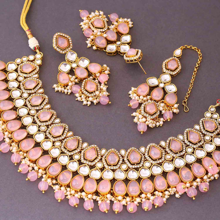 Blush Kaviya Kundan Jewellery Set