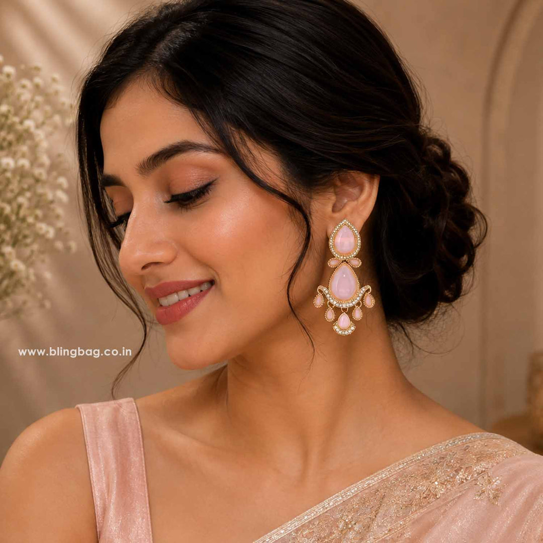 Blush Khyaati Danglers