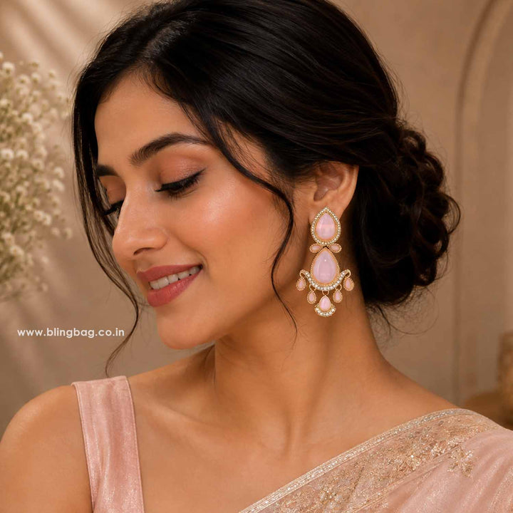 Blush Khyaati Danglers