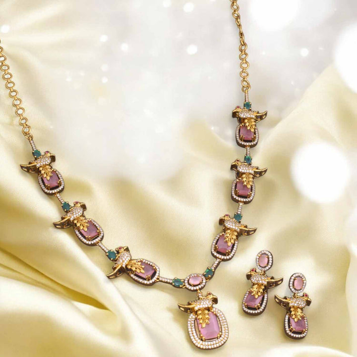Blush Krida Victorian Jewellery Set - New Arrival