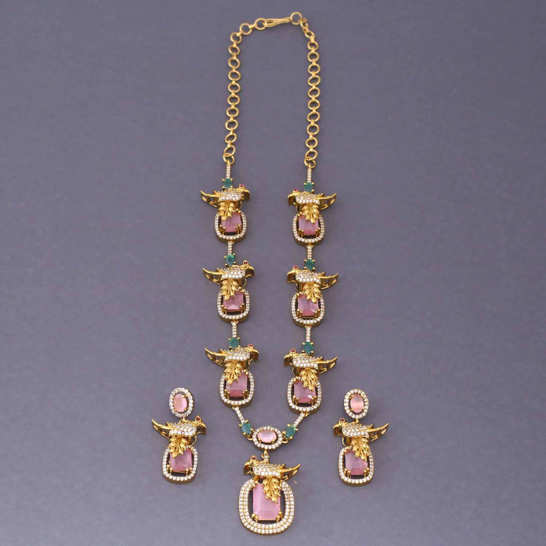 Blush Krida Victorian Jewellery Set - New Arrival